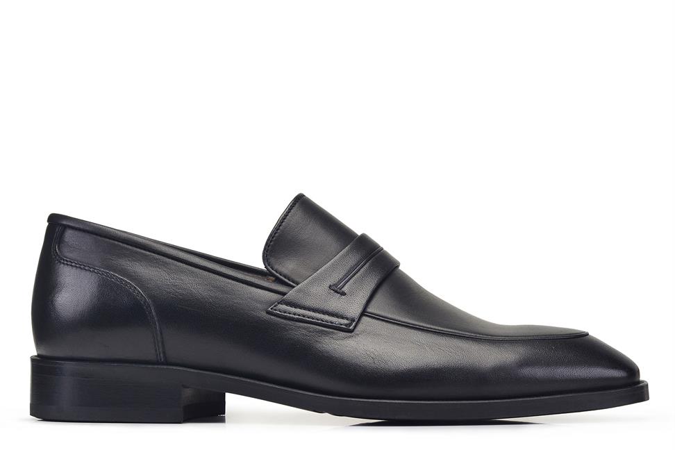 Siyah Bağcıksız Neolit Erkek Ayakkabı -79421-