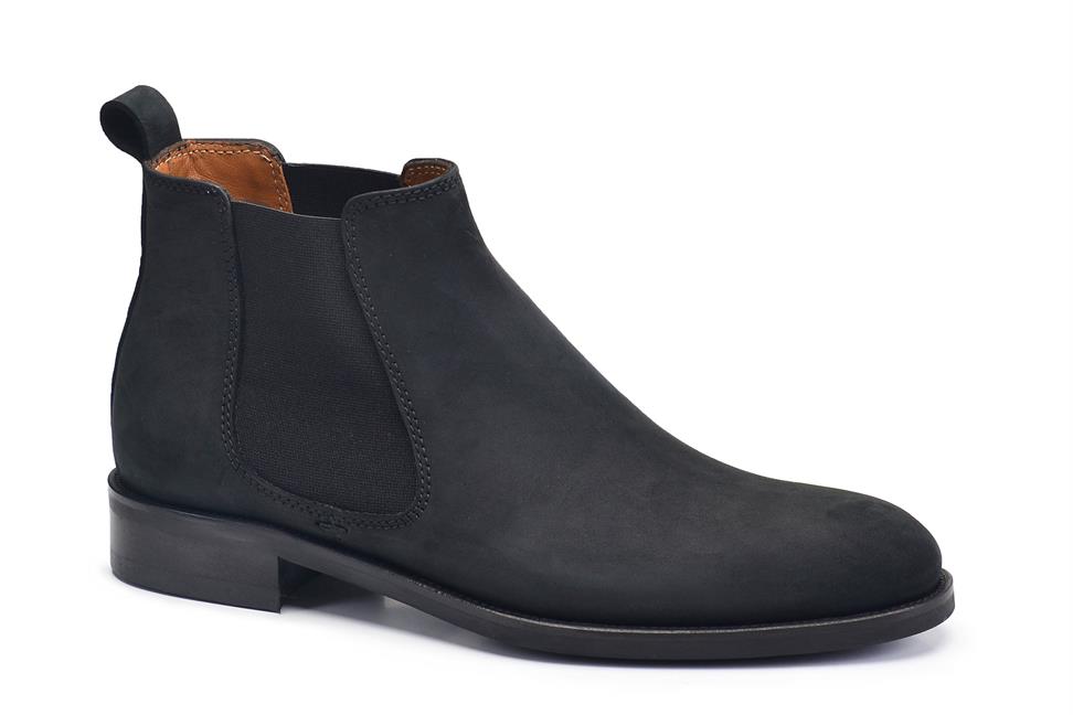 Nubuk Siyah Klasik Chelsea Bot