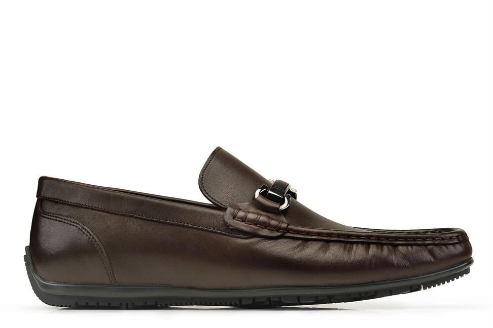 Kahverengi Bağcıksız Yazlık Erkek Loafer Ayakkabı
