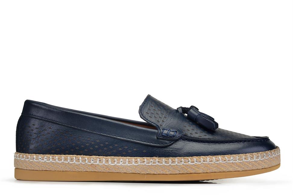 Lacivert Bağcıksız Erkek Yazlık Ayakkabı