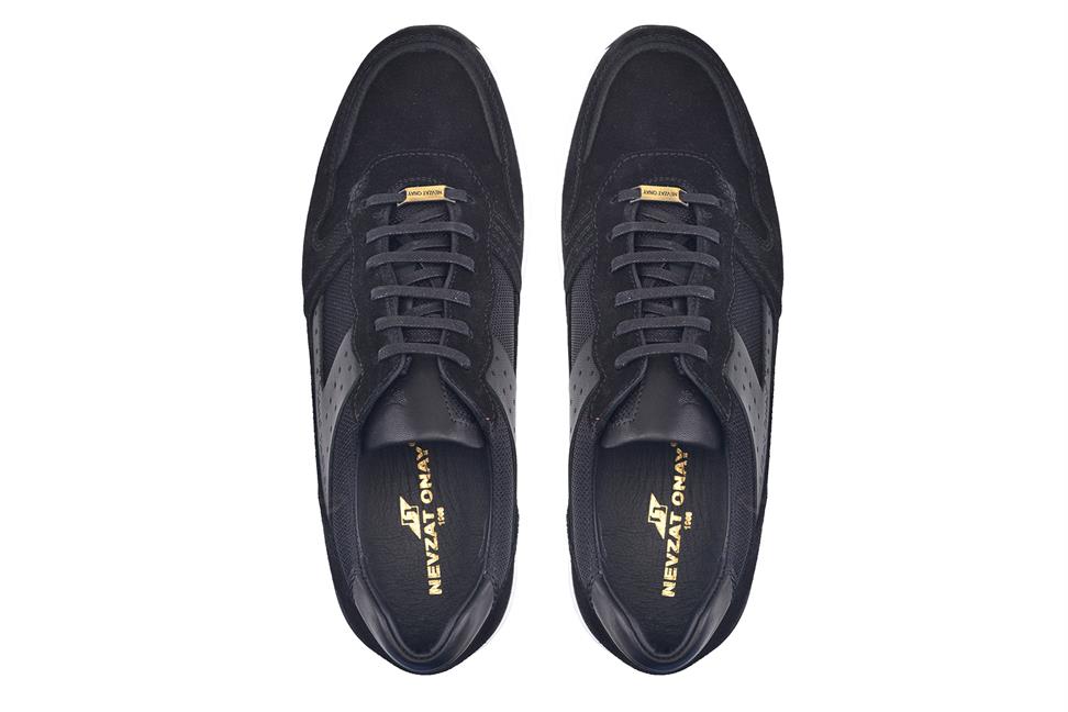 Siyah Bağcıklı Erkek Sneaker Ayakkabı