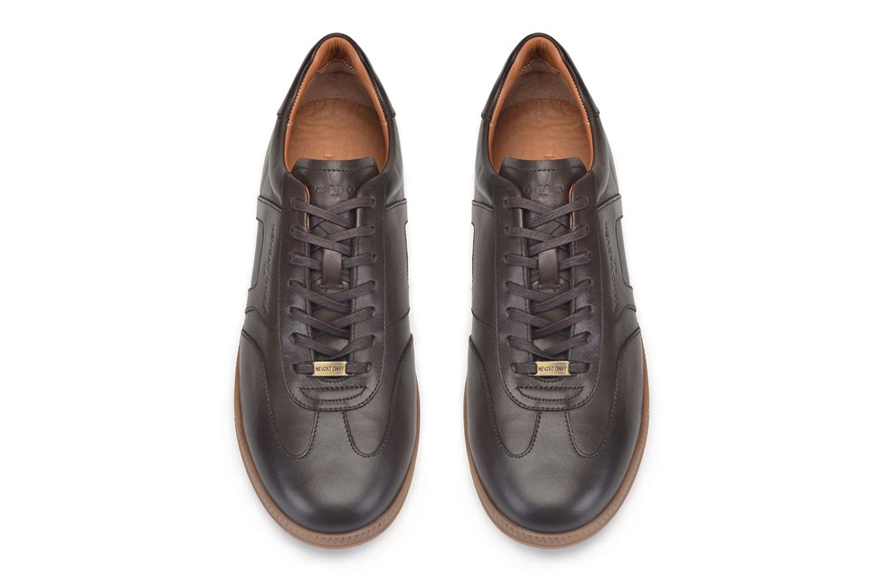 Kahverengi Bağcıklı Sneaker