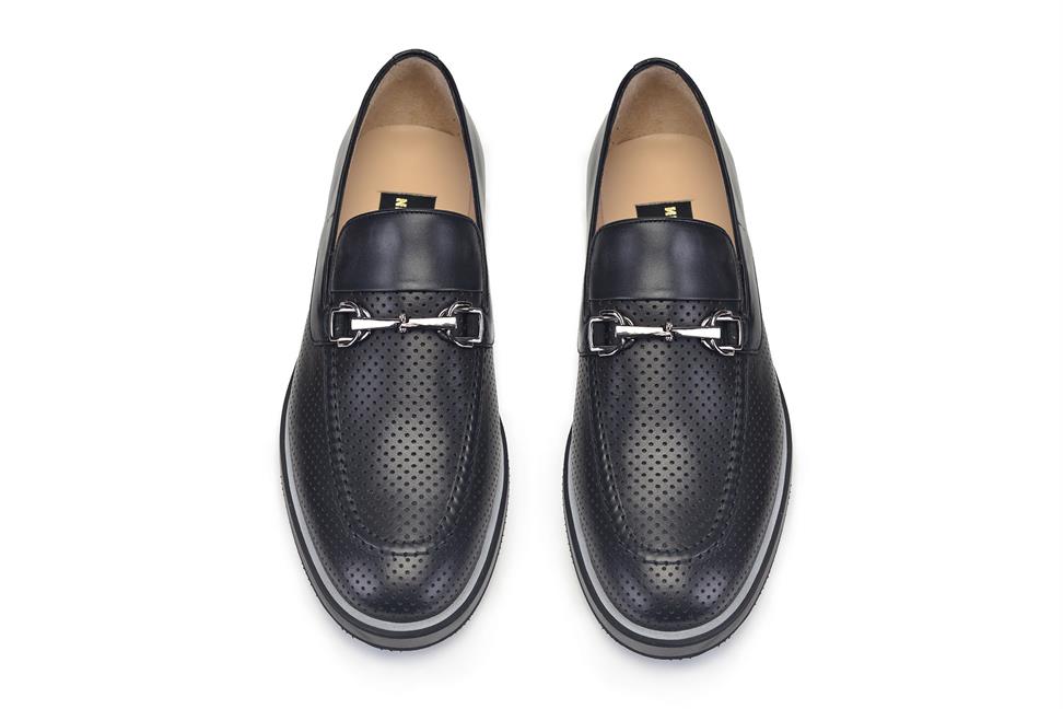 Siyah Tokalı Günlük Erkek Günlük Ayakkabı