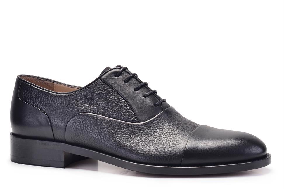 Siyah Klasik Erkek Oxford Ayakkabı