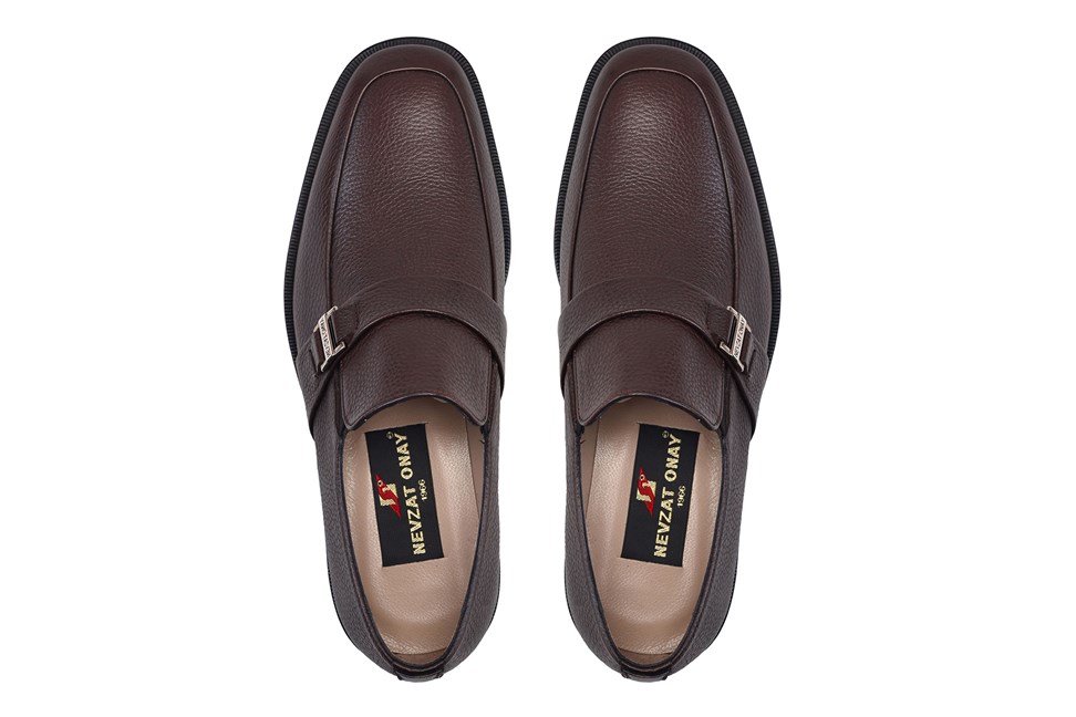 Kahverengi Bağcıksız Erkek Ayakkabı -12391-