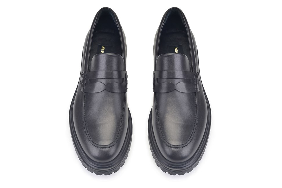 Siyah Bağcıksız Casual Erkek Ayakkabı