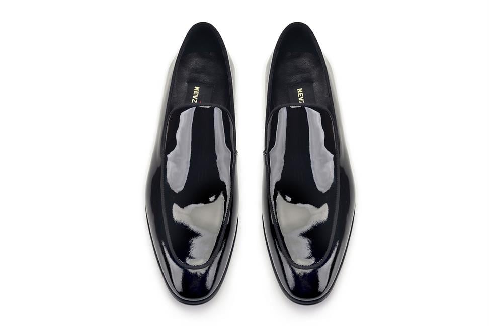 Siyah Rugan Klasik Erkek Kösele Ayakkabı