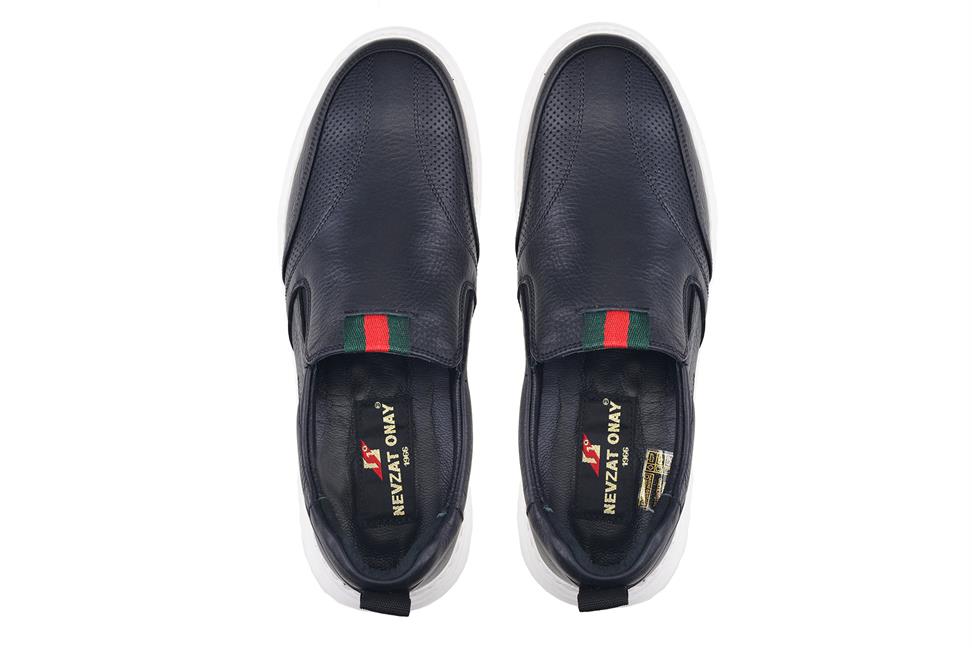 Siyah Bağcıksız Loafer Erkek Yazlık Ayakkabı