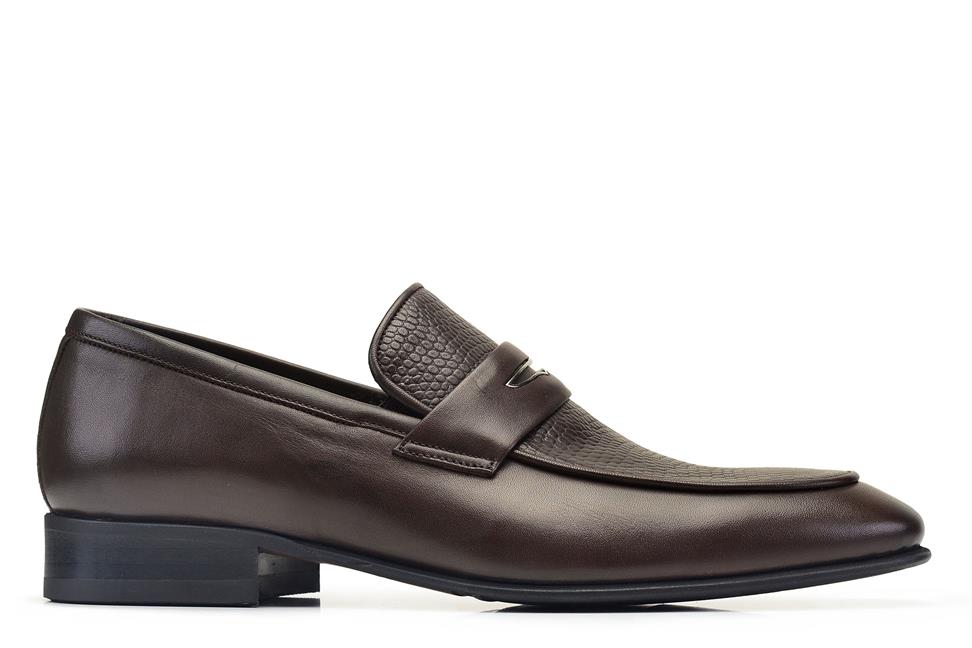 Kahverengi Bağcıksız Neolit Erkek Ayakkabı -21572-