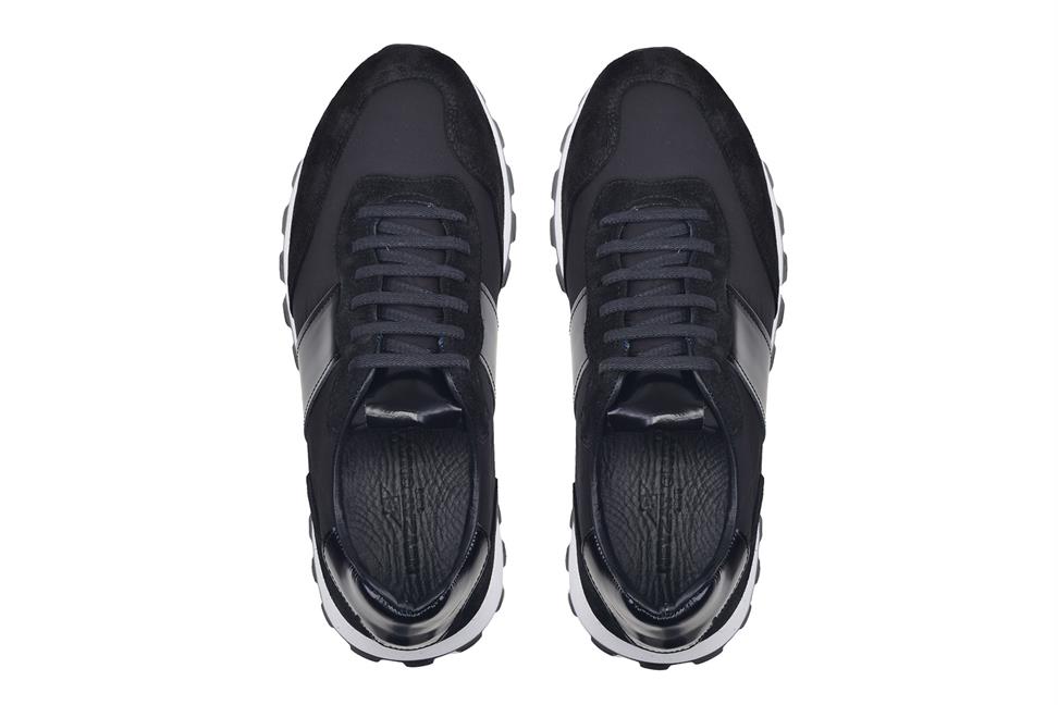Siyah Bağcıklı Erkek Sneaker Ayakkabı
