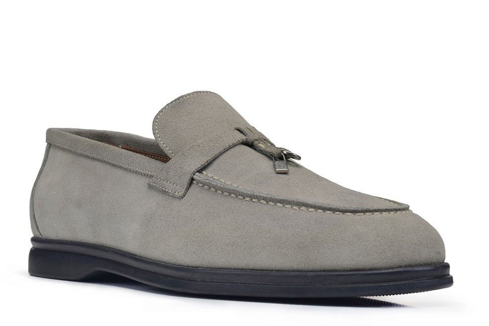 Süet Taupe Yazlık Loafer