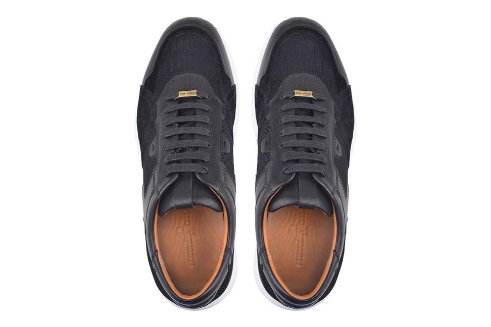Siyah Bağcıklı Erkek Sneaker Ayakkabı