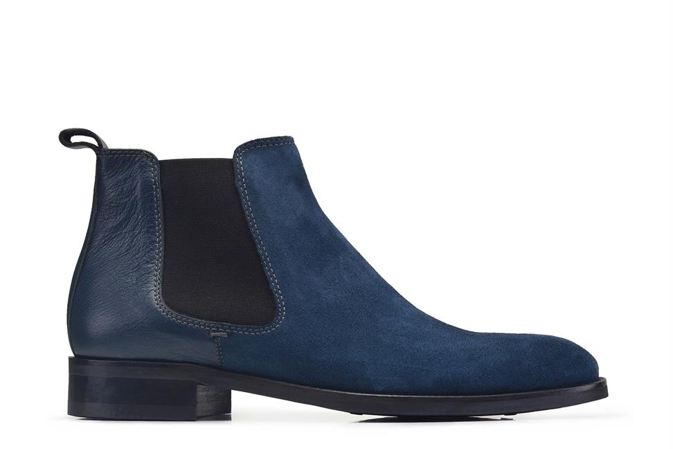 Deri Lacivert Klasik Chelsea Erkek Bot-10664-