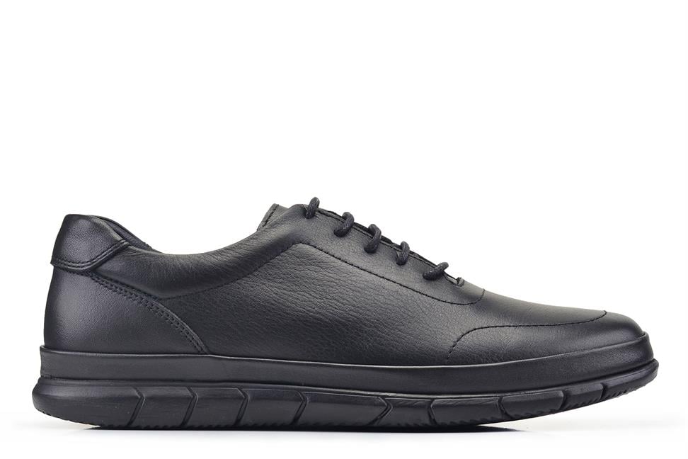 Siyah Bağcıklı Erkek Günlük Ayakkabı