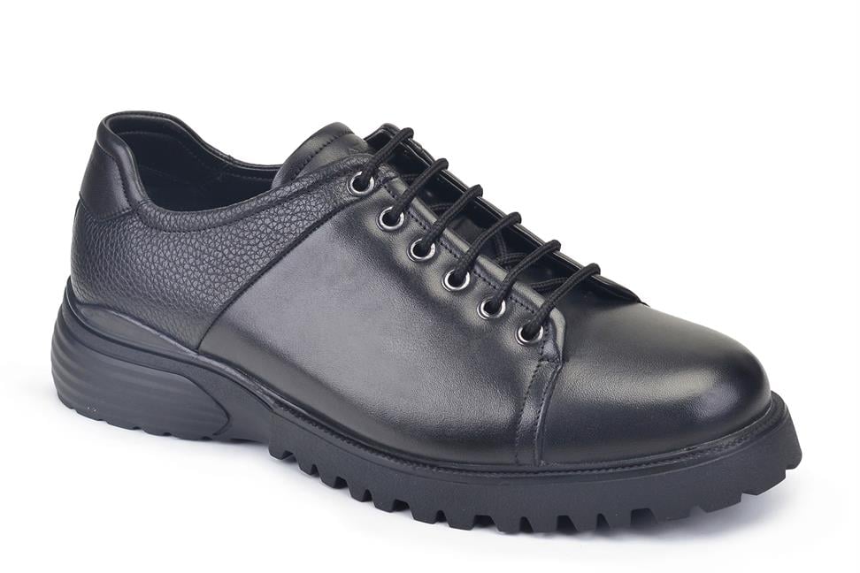 Siyah Bağcıklı Casual Erkek Ayakkabı