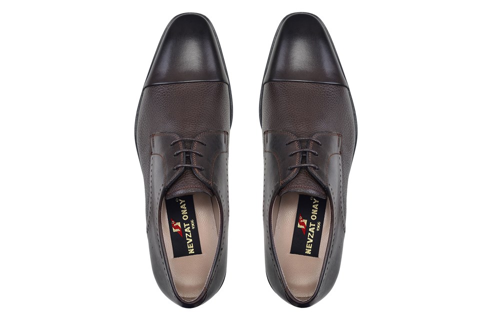 Kahverengi Bağcıklı Neolit Erkek Ayakkabı -56646-