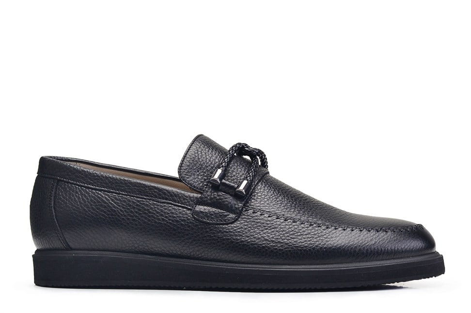 Çapraz Kuşak Detaylı Loafer Erkek Ayakkabı