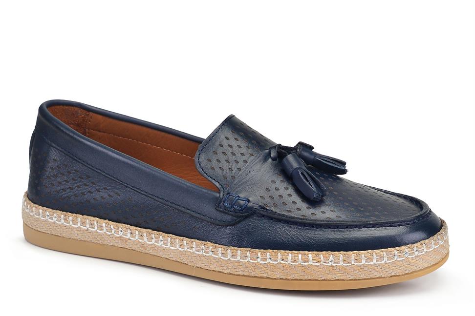 Lacivert Bağcıksız Erkek Yazlık Ayakkabı