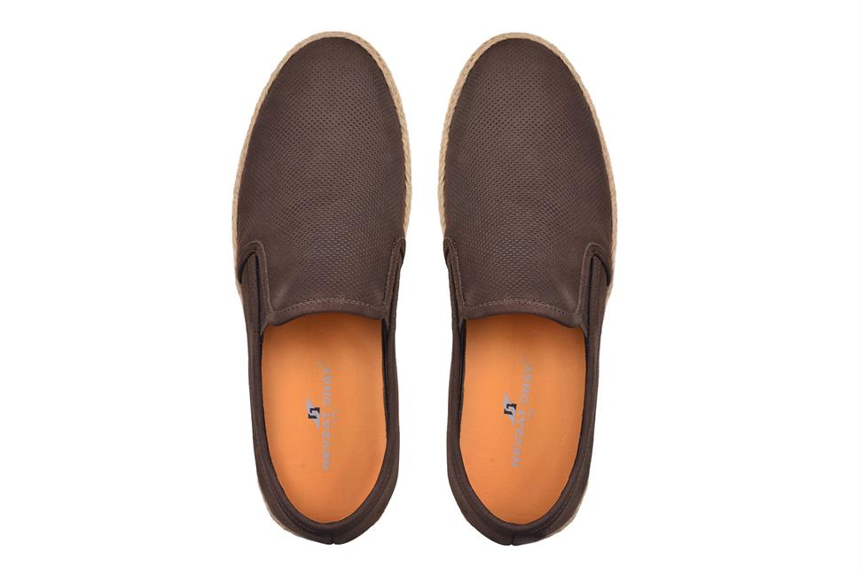 Kahverengi Bağcıksız Erkek Yazlık Ayakkabı