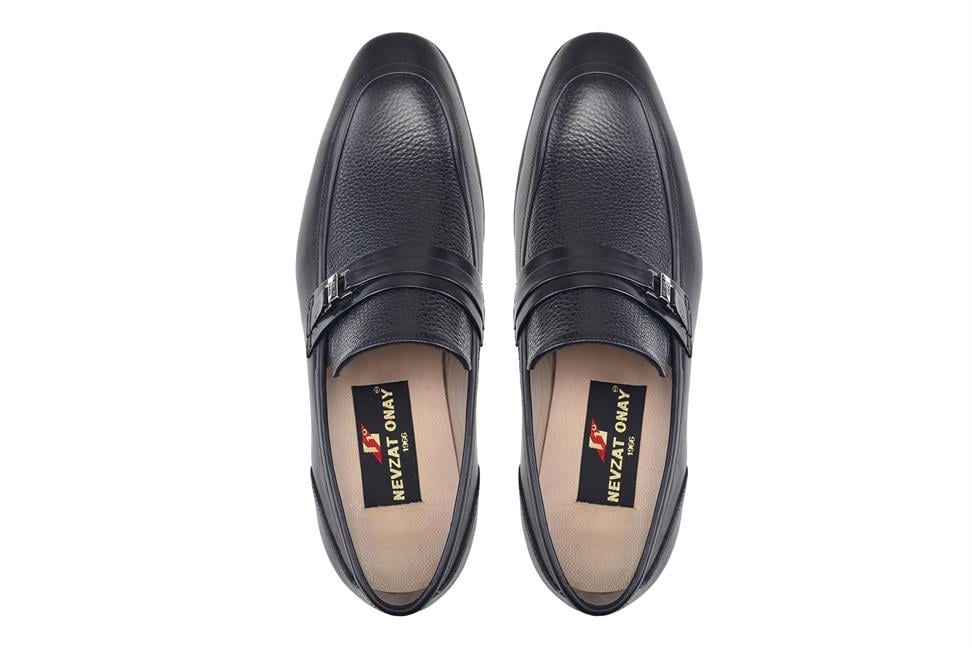 Siyah Bağcıksız Neolit Erkek Ayakkabı -79502-