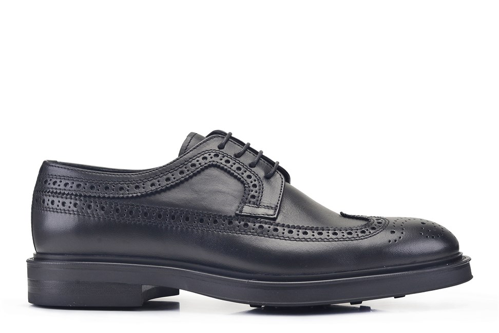 Siyah Bağcıklı Derby Ayakkabı