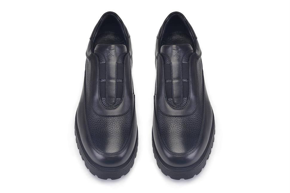 Siyah Bağcıksız Casual Erkek Ayakkabı