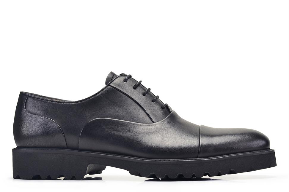 Siyah Bağcıklı Günlük Erkek Ayakkabı -65068-