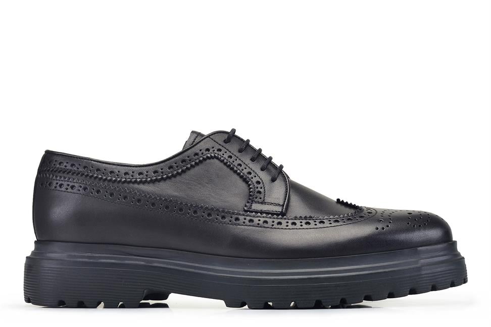 Siyah Bağcıklı Erkek Ayakkabı -74367-