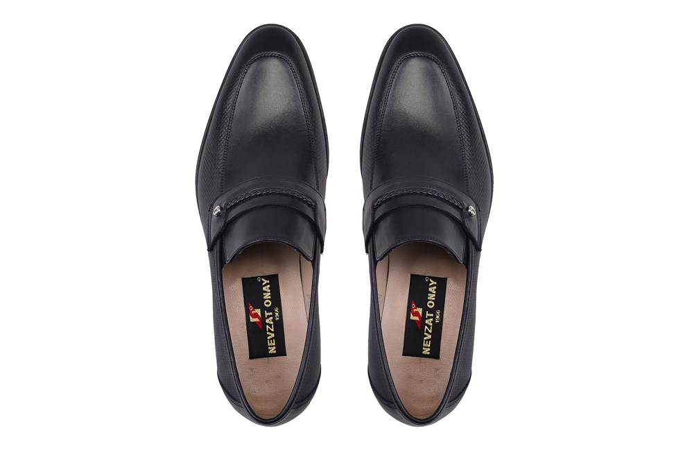 Siyah Bağcıksız Termo Erkek Ayakkabı -63201-