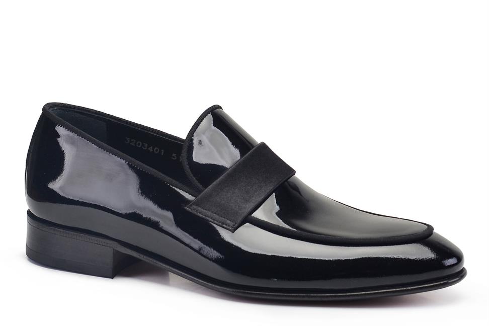 Rugan Siyah Kösele Erkek Ayakkabı -51592-