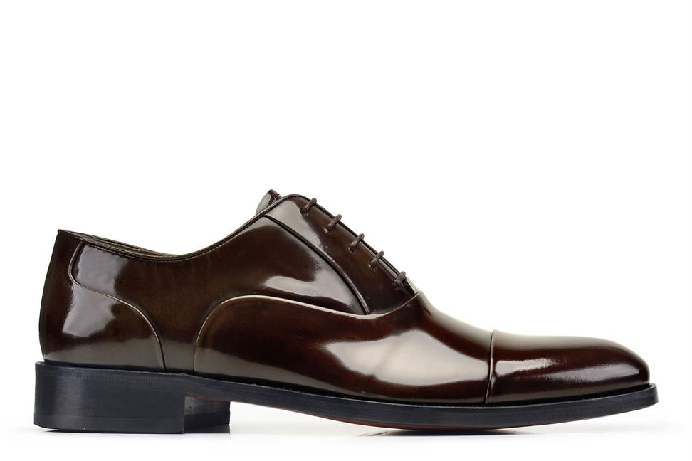 Kahve Spaz Klasik Bağcıklı Erkek Kösele Ayakkabı