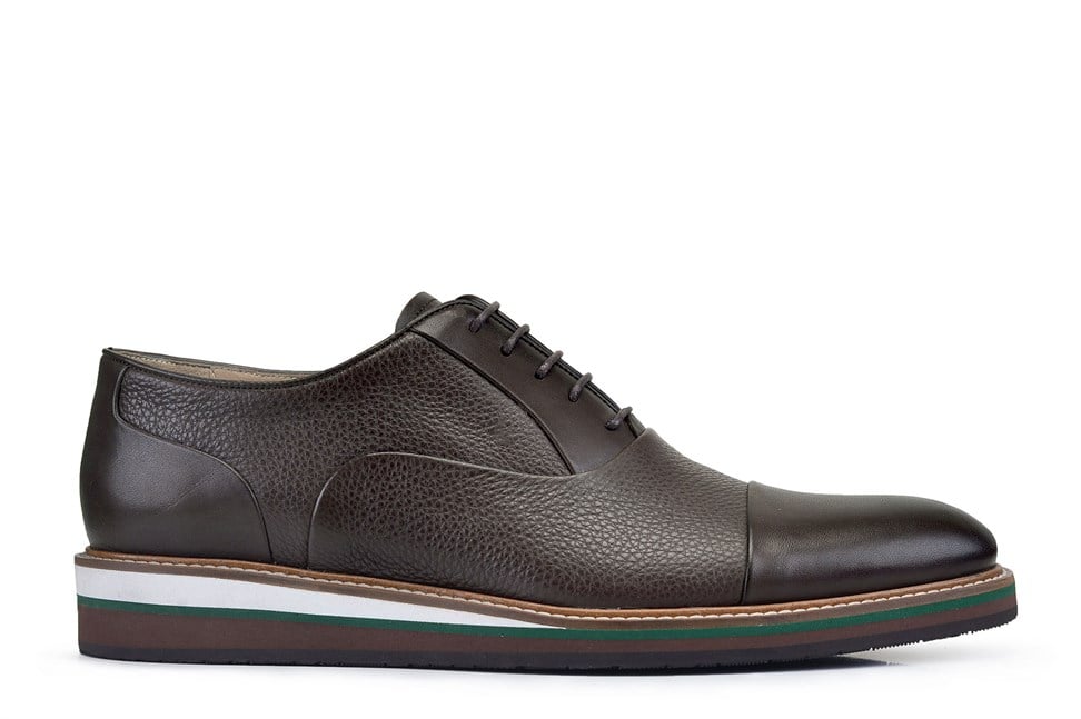 Kahverengi Bağcıklı Oxford Stil Casual Erkek Ayakkabı