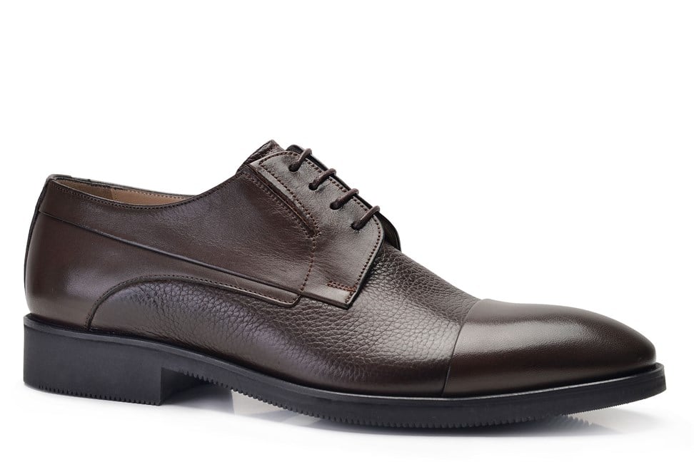 Hakiki Deri Kahverengi Klasik Bağcıklı Erkek Ayakkabı -11969-