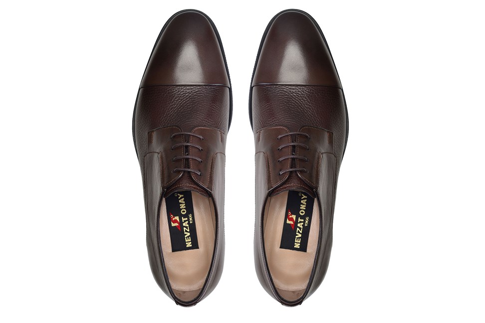 Hakiki Deri Kahverengi Klasik Bağcıklı Erkek Ayakkabı -11969-