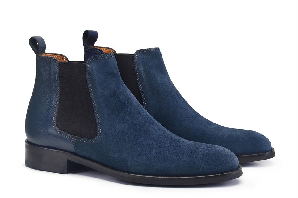 Deri Lacivert Klasik Chelsea Erkek Bot-10664-