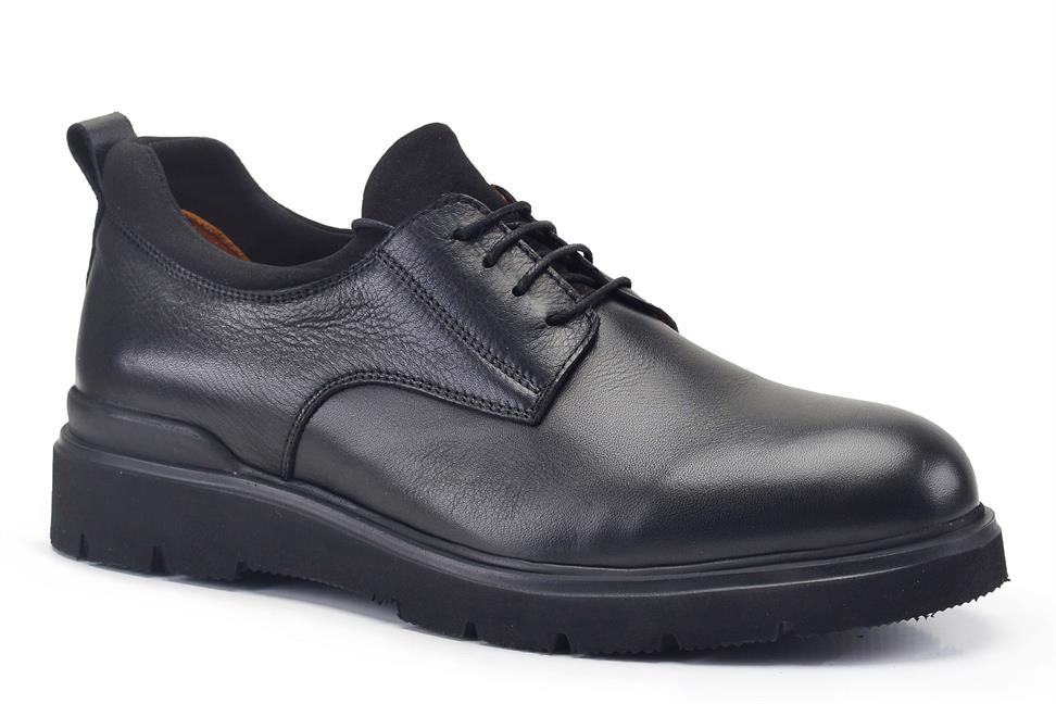 Siyah Bağcıklı Erkek Günlük Ayakkabı