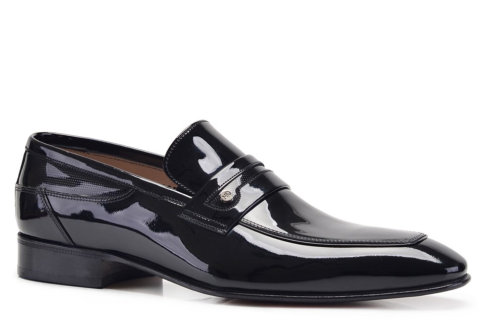 Siyah Rugan Erkek Loafer Ayakkabı