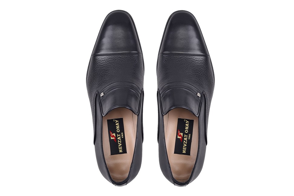 Siyah Bağcıksız Termo Erkek Ayakkabı -69231-