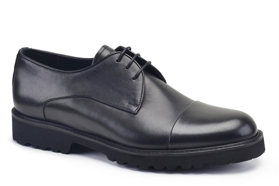 Siyah Bağcıklı Erkek Günlük Ayakkabı