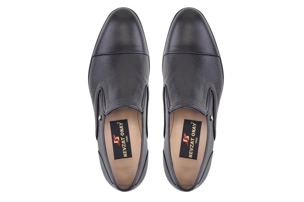 Siyah Bağcıksız Erkek Günlük Ayakkabı