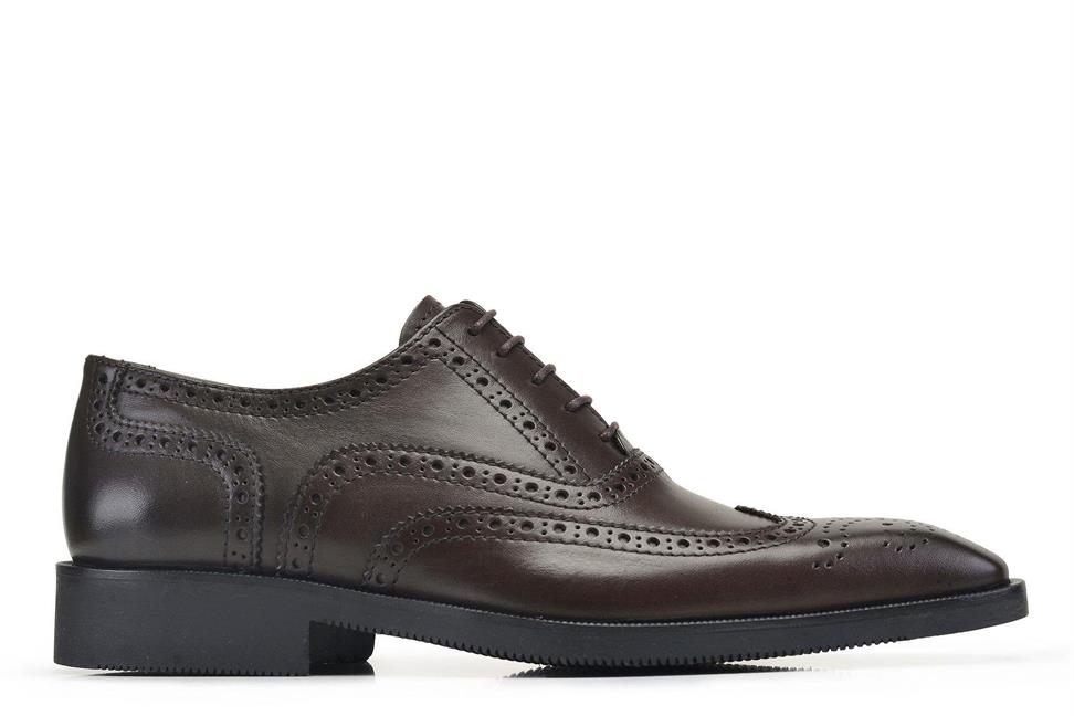 Kahverengi Klasik Bağcıklı Termo Erkek Ayakkabı -56211-