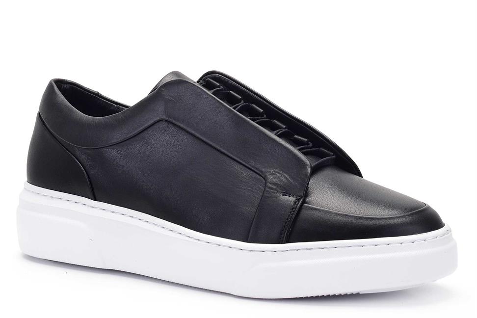 Siyah Bağcıklı Erkek Sneaker Ayakkabı