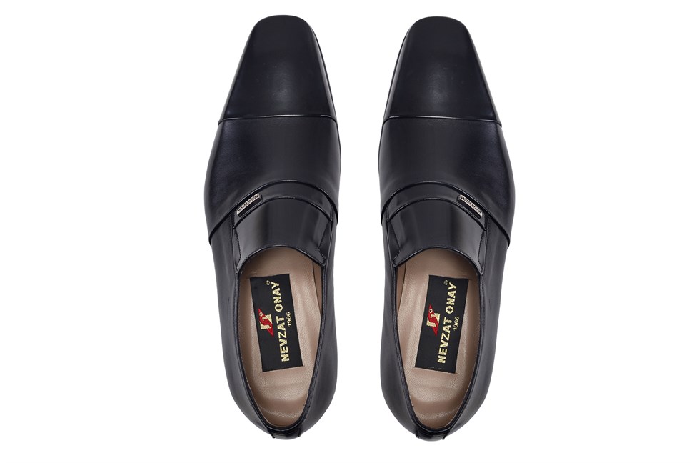 Siyah Hakiki Erkek Klasik Ayakkabı