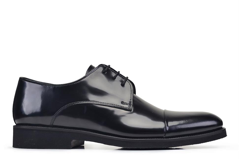 Açma Siyah Bağcıklı Günlük Erkek Ayakkabı