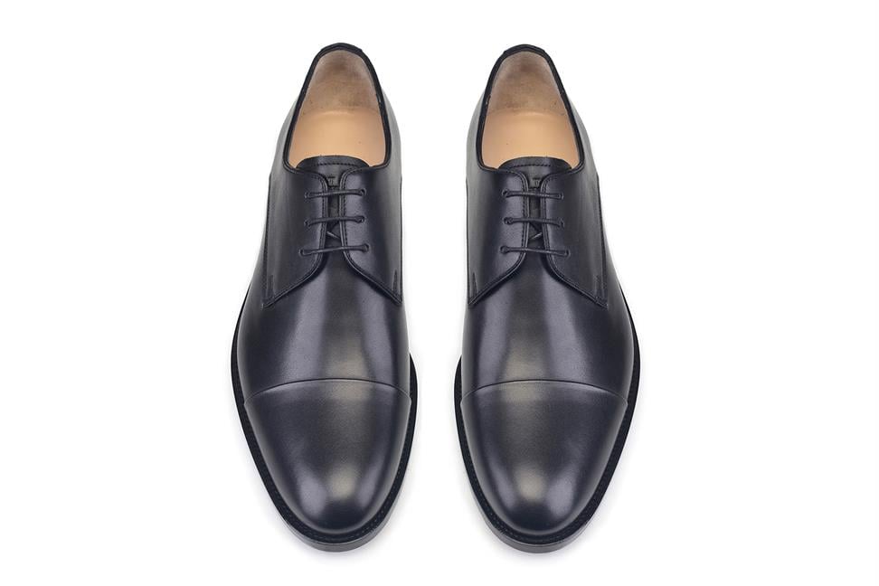 Siyah Bağcıklı Kösele Erkek Ayakkabı