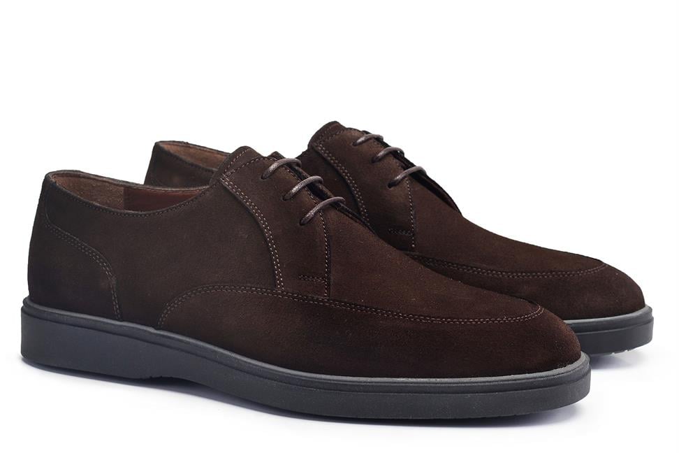 Süet Kahve Casual Bağcıklı Erkek Ayakkabı