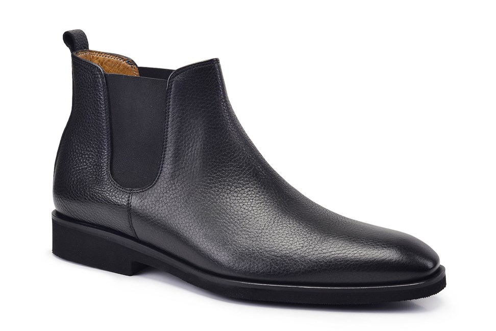 Siyah Klasik Chelsea Erkek Bot