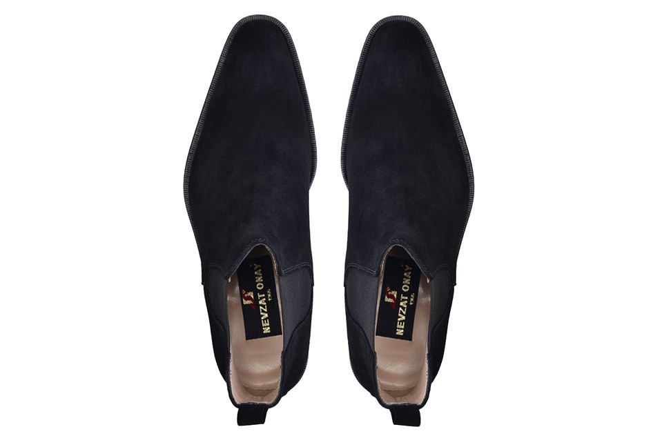 Deri Siyah Klasik Chelsea Erkek Bot