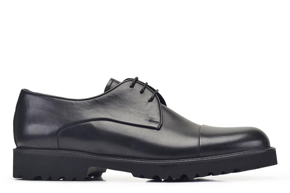 Siyah Bağcıklı Erkek Günlük Ayakkabı