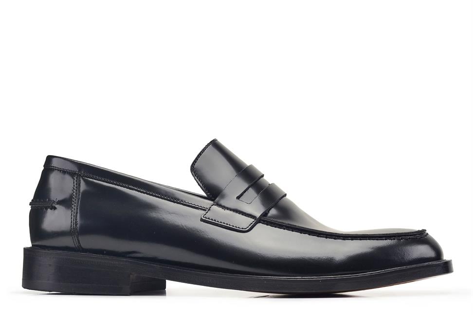 Siyah Spaz Klasik Erkek Kösele Ayakkabı